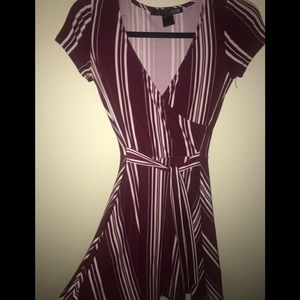 Red burgundy dress
